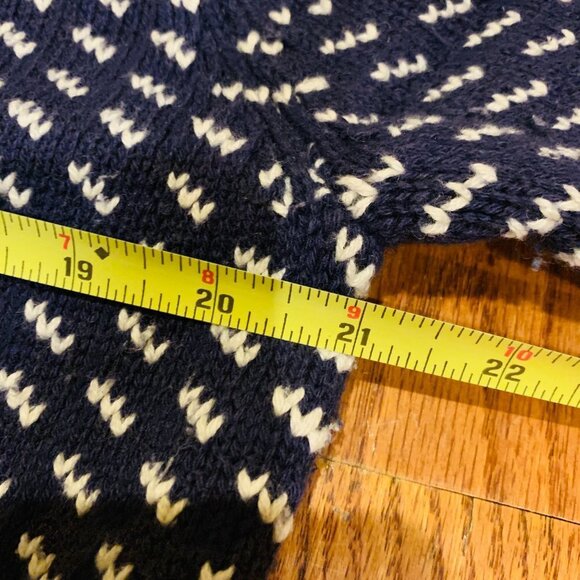 COPY - Vintage LL Bean Wool Norwegian Birdseye Women's Cardigan Sweater Jumper - Picture 3 of 10